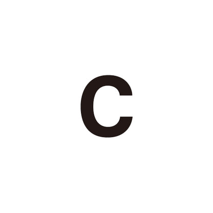【ゴムボードステッカー】英字（7cm×15cｍ）