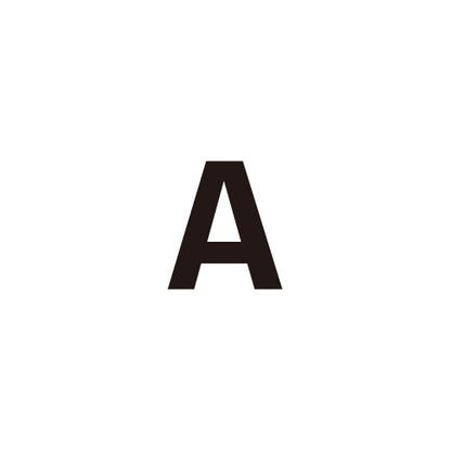 【ゴムボードステッカー】英字（7cm×15cｍ）